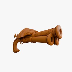 Miss Fortune Gun 3d Model