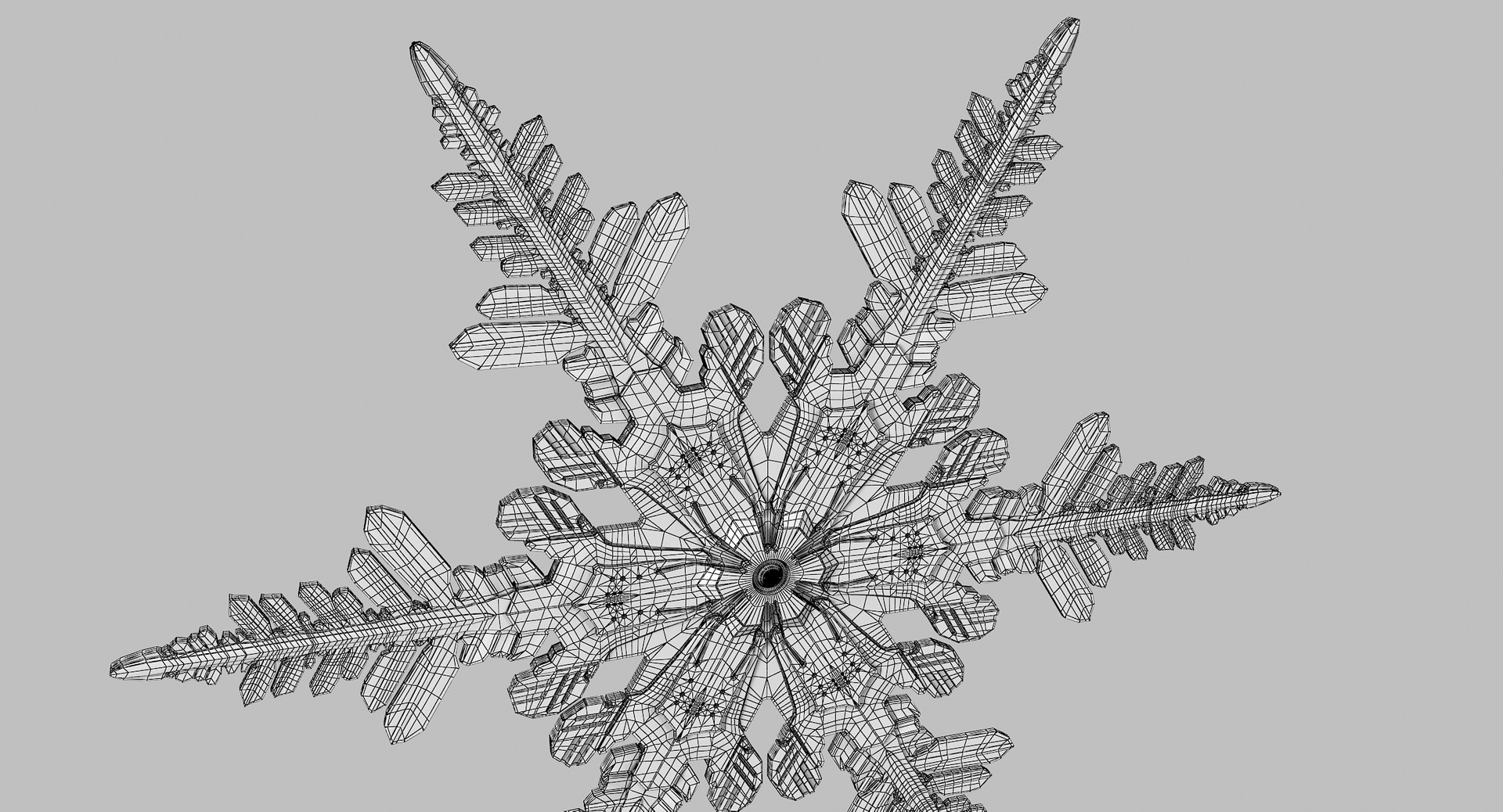 3D Realistic Snowflake 4 - TurboSquid 1369656