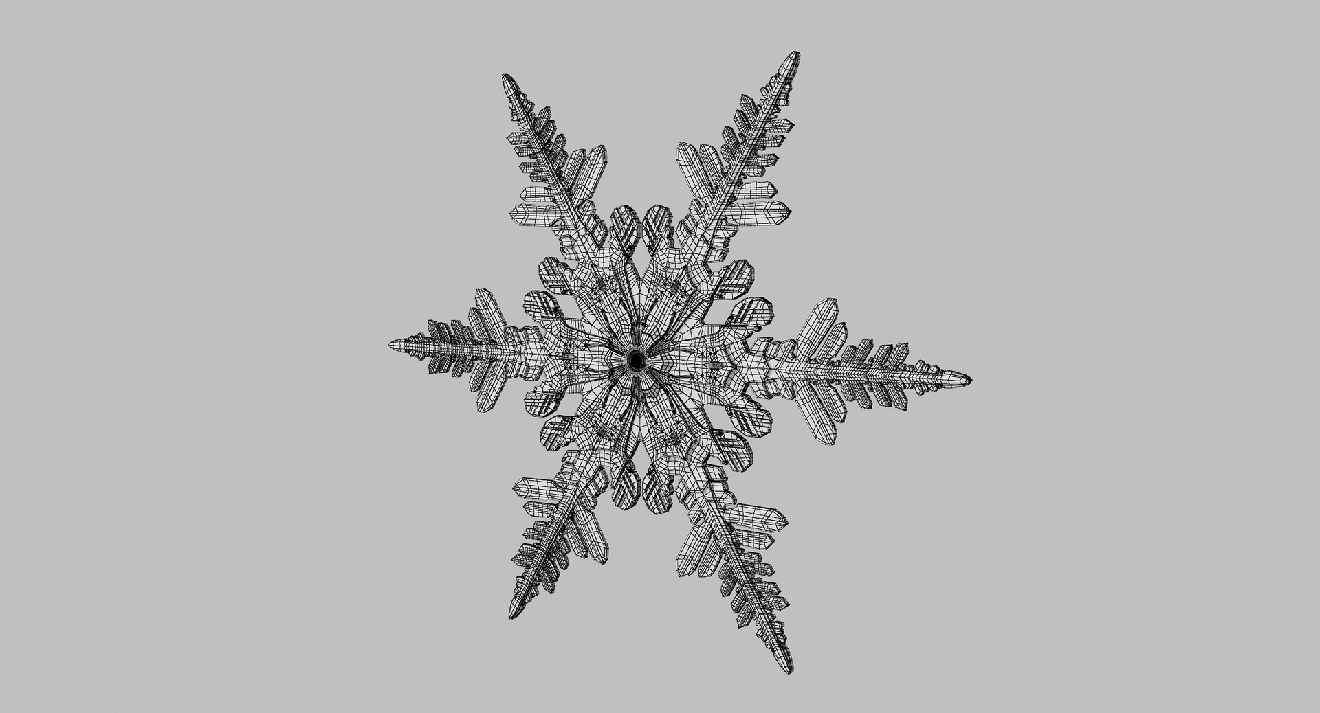 3D Realistic Snowflake 4 - TurboSquid 1369656