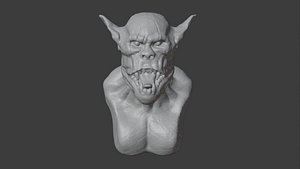orc head 3D model