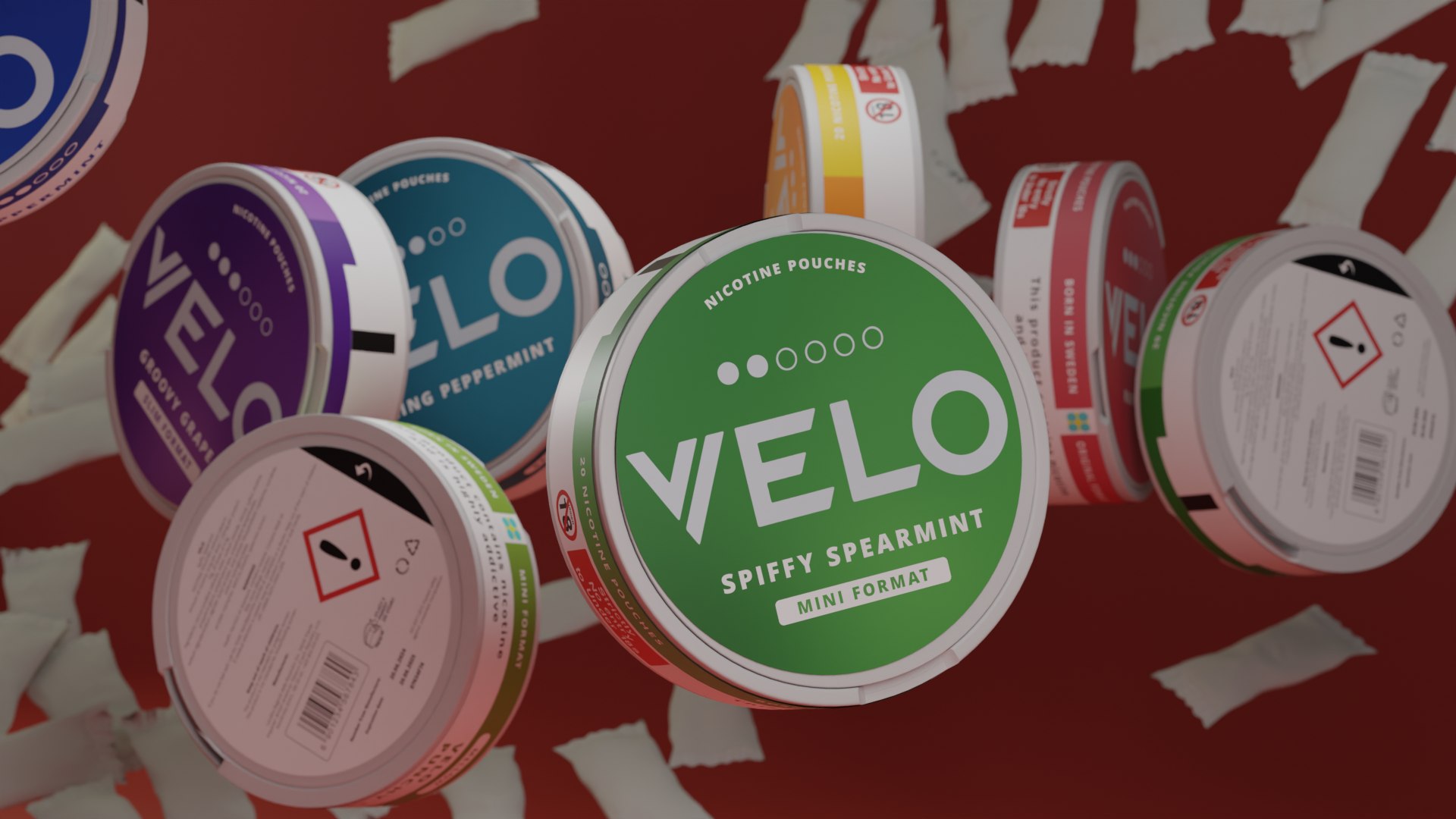 VELO Nicotine Pouches Pack 3D - TurboSquid 2259712