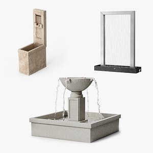 Modern Fountains Collection 2 3D model