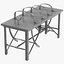 asylum bed operating tables 3D model