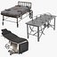 asylum bed operating tables 3D model