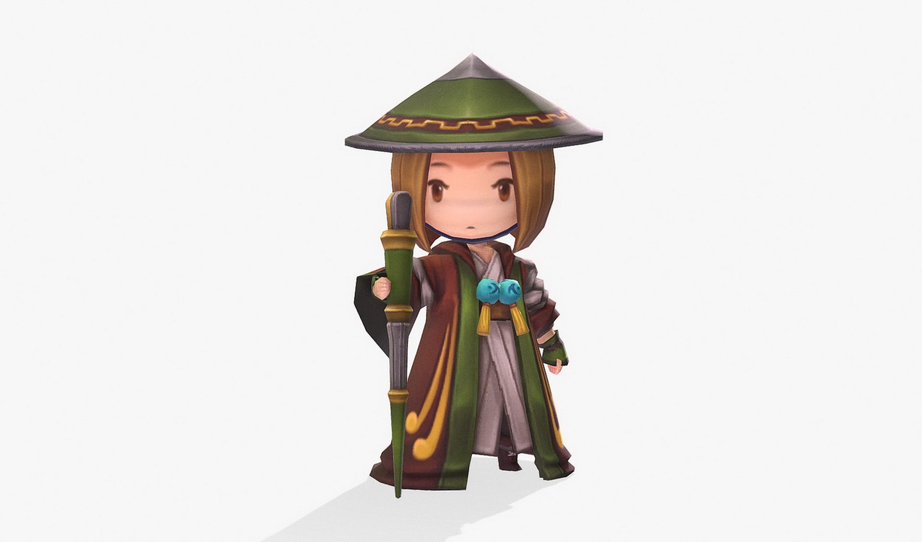 modelo 3d Three Kingdoms Pang Tong TurboSquid 2015090