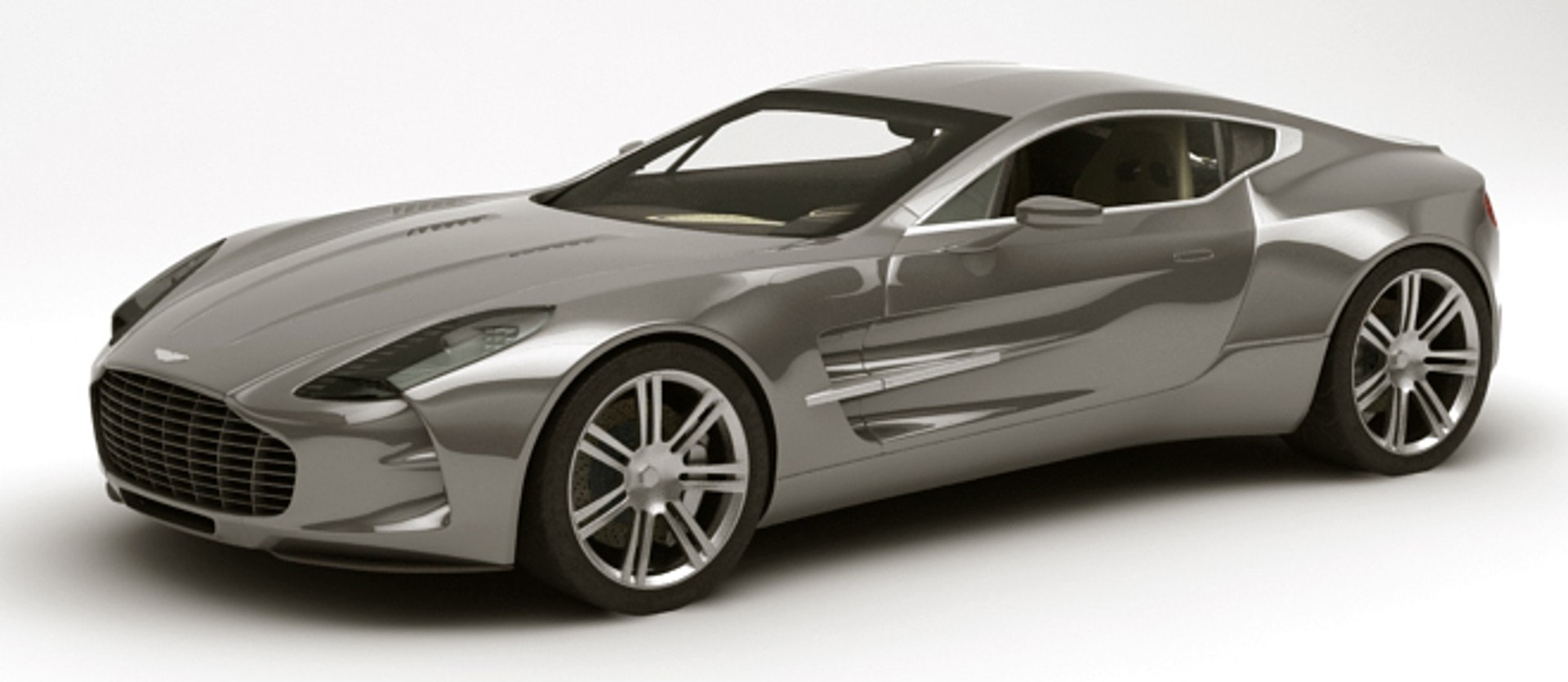 Aston Martin One-77 Rigged 3d Model