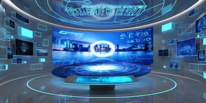 Tech Exhibition Pavilion 3D model