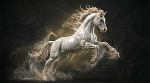 Highly Detailed Horse 35 3D