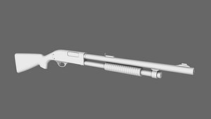 pump gun 3d model