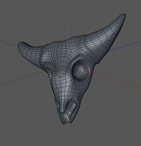 cow skull obj free