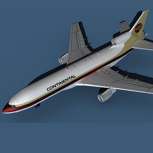 3D Lockheed L-1011-50 Continental