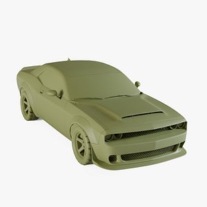 Dodge Challenger SRT Demon 2018 3D model
