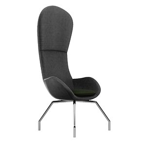 3D model Classic Long Fabric Chair C4D  FBX  OBJ  STL
