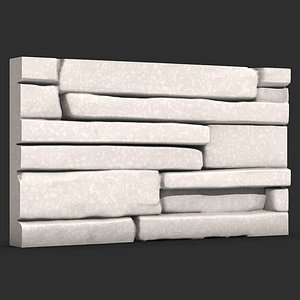 Stone Wall 4 3D model