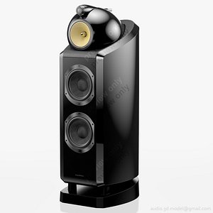 floorstanding bowers wilkins 802 3d max