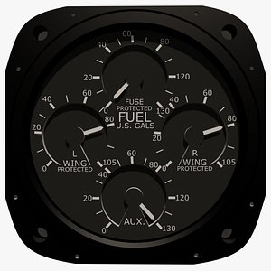 Fuel Gauge Aircraft Instrument