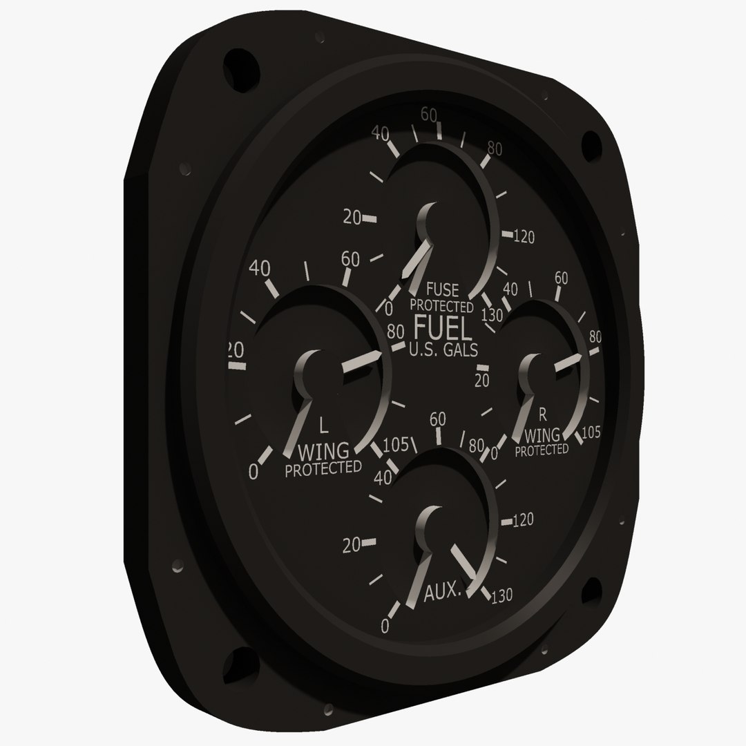 Max Fuel Gauge Aircraft Instrument