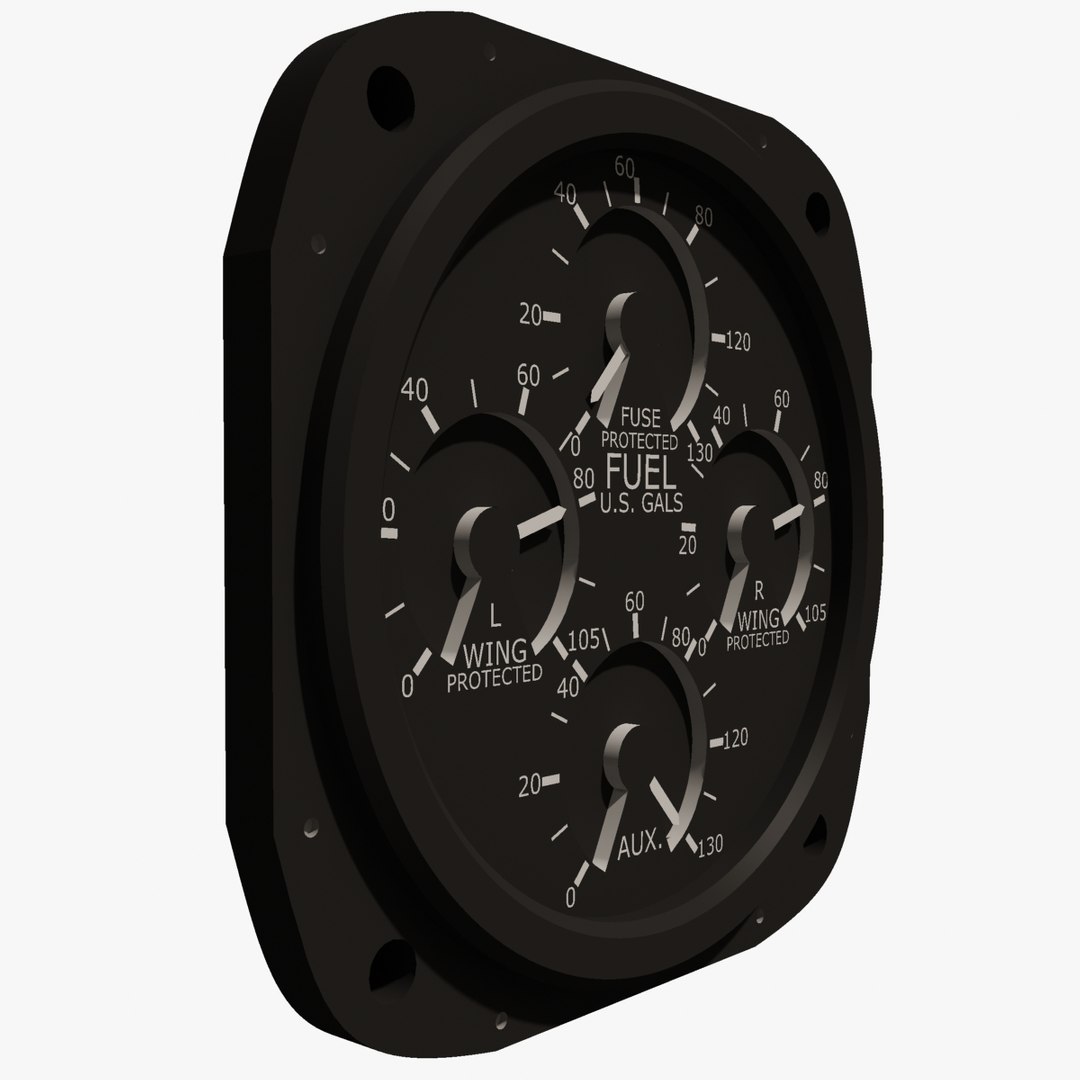 Max Fuel Gauge Aircraft Instrument