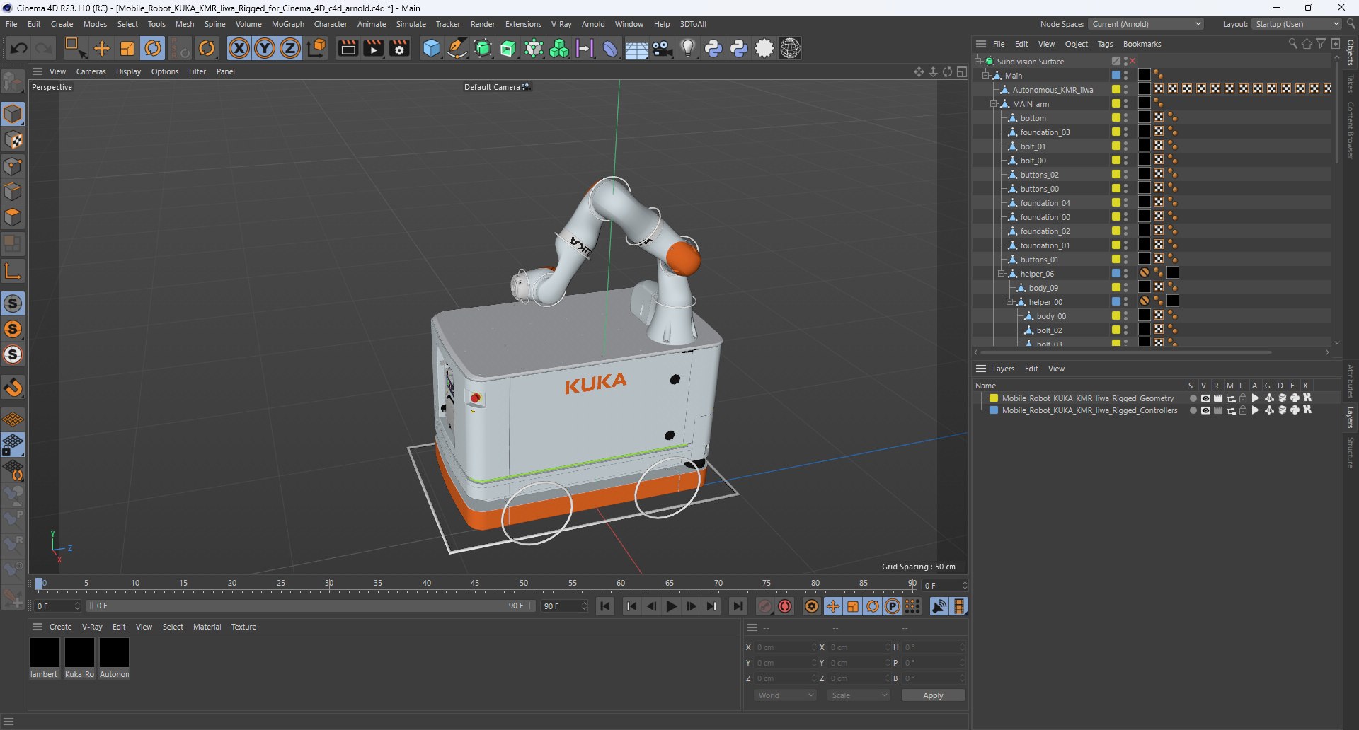 Mobile Robot KUKA KMR Iiwa Rigged For Cinema 4D 3D Model - TurboSquid ...