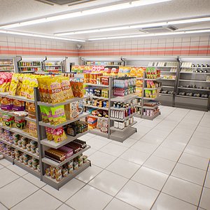 3D Japanese Convenience Store model