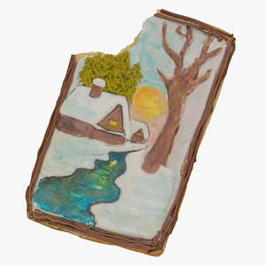 christmas cookie 02 bitten 3D