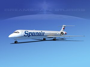 3d mcdonnell douglas md-80