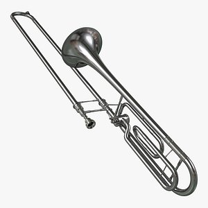 Trombone Silver 3D Model