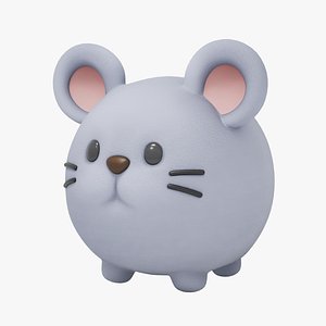 Balloon-style 3D Character-Rat 3D model