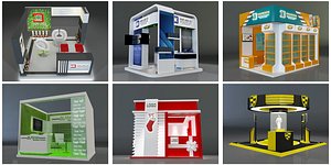 3D model Booth Exhibition Stand C48