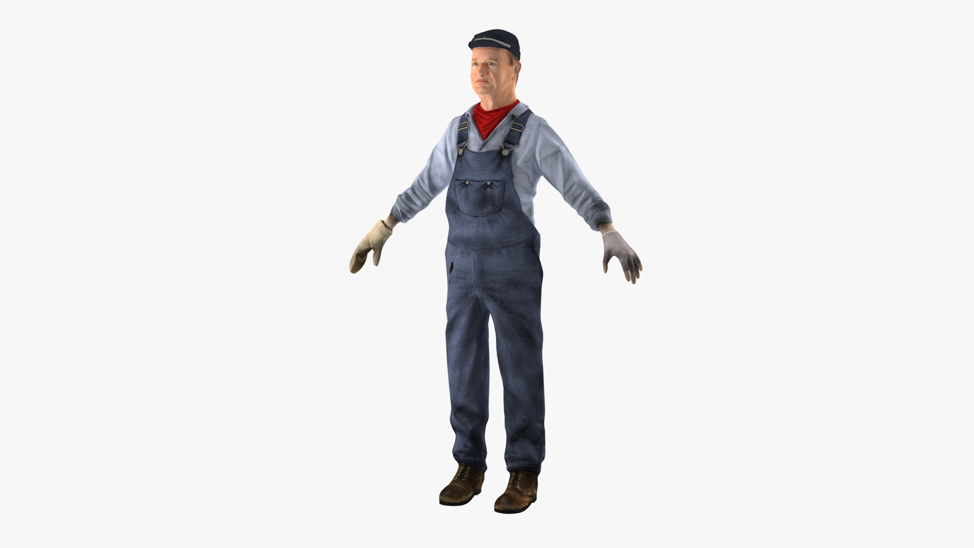 Train Conductor Character Rigged For Maya 3D Model - TurboSquid 2230224