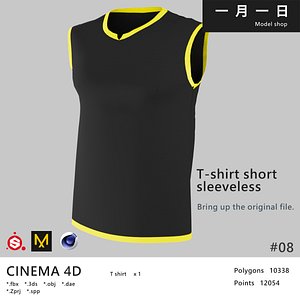 3D model Tshirt sleeveless