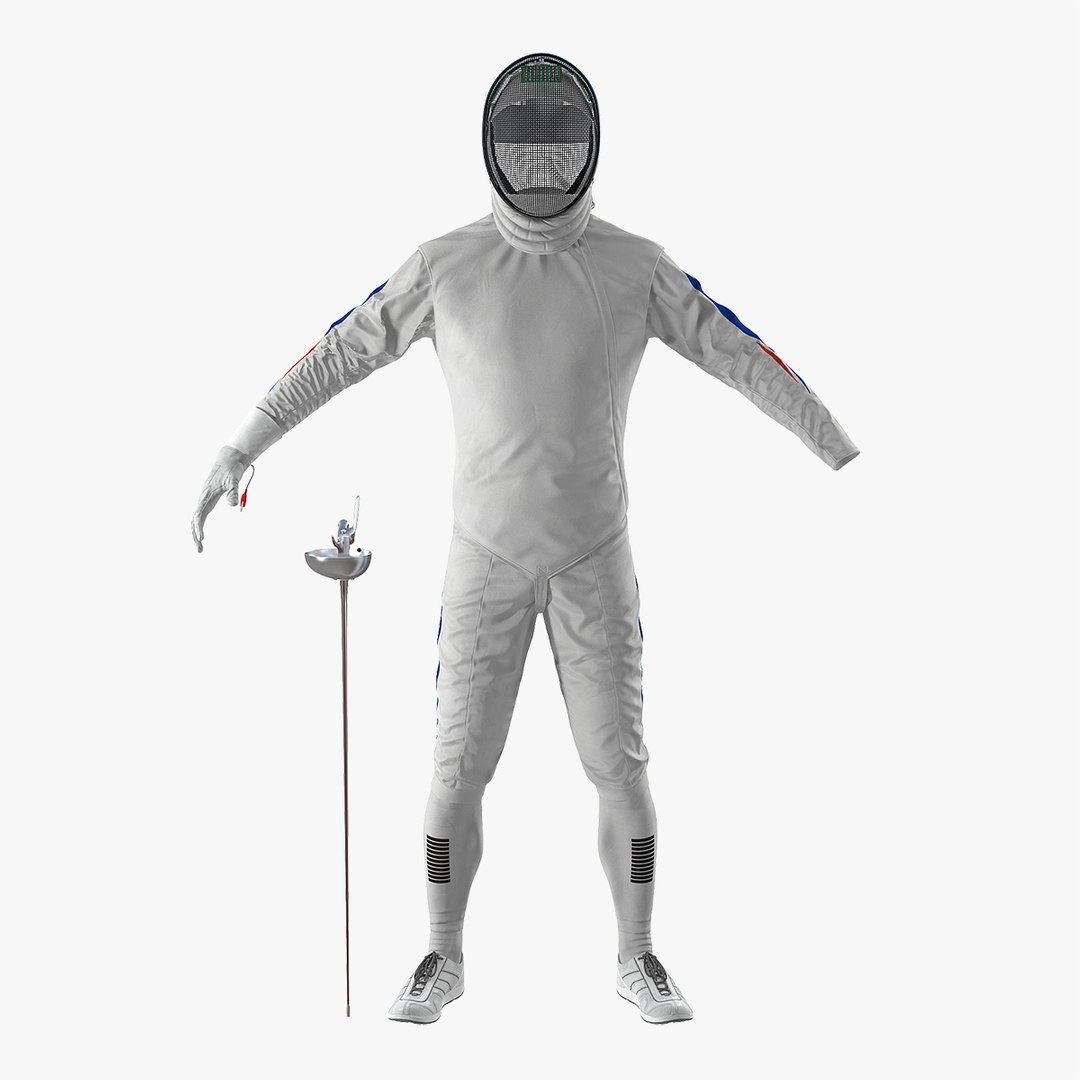 Fencer Suit 3D model preview