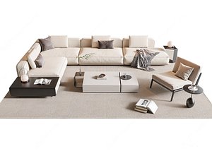 Modern sofa and coffee table set Sectional Sofa model