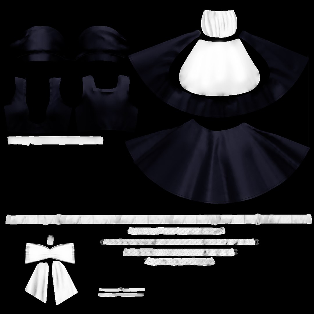 3D Maid Outfit Model - TurboSquid 1832025