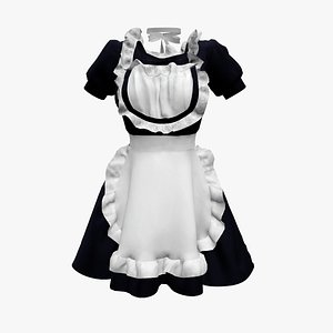 3D Maid Outfit model