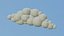 LOW POLY  CLOUD - CARTOON