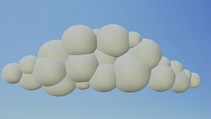 LOW POLY  CLOUD - CARTOON