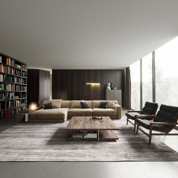 Livingroom Design 01 3d Model, Model Living Room Ideas