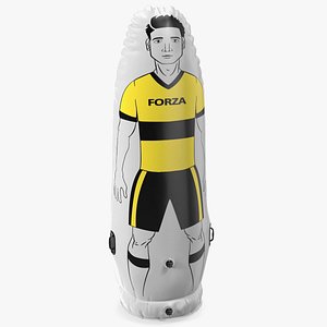 3D Inflatable Soccer Mannequin Junior Yellow T-shirt model