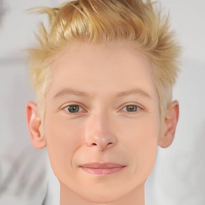 3D Tilda Swinton Head - No Hair - Low poly head for game model