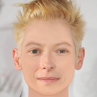 Tilda Swinton Head - No Hair - Low poly head for game