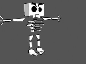 cartoon skeleton biped