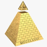 Illuminati Pyramid Gold