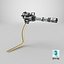 Sci Fi Heavy Rotary Minigun Gatling Gun Animated Curve Rigged 3D Model Game Ready 8K PBR