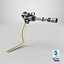 Sci Fi Heavy Rotary Minigun Gatling Gun Animated Curve Rigged 3D Model Game Ready 8K PBR