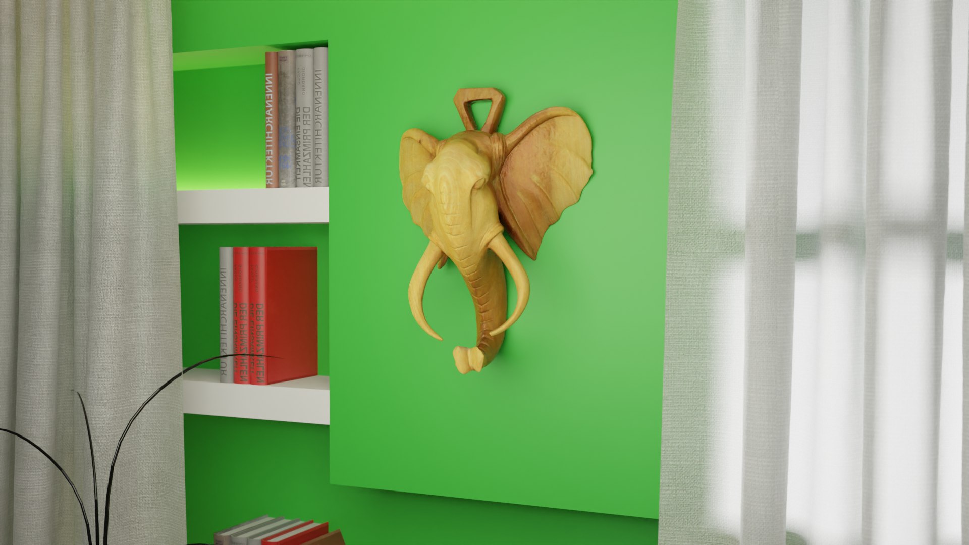Elephant head wall decor high-poly 3D model model https://p.turbosquid.com/ts-thumb/Uz/DL8WET/1A/highrender105/png/1637509762/1920x1080/fit_q87/8a8c167f06668c369261d565aa83507779003588/highrender105.jpg