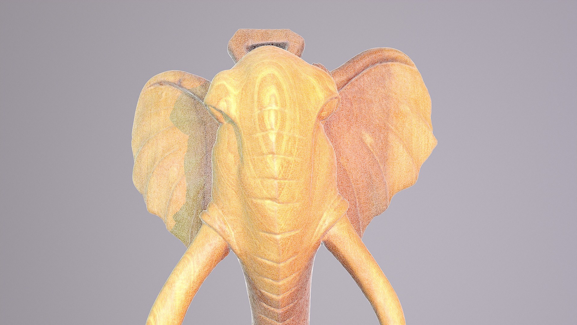 Elephant head wall decor high-poly 3D model model https://p.turbosquid.com/ts-thumb/Uz/DL8WET/fP/wire2/jpg/1637509758/1920x1080/fit_q87/f7061522321281e88e38988d062f551baccf8b4e/wire2.jpg