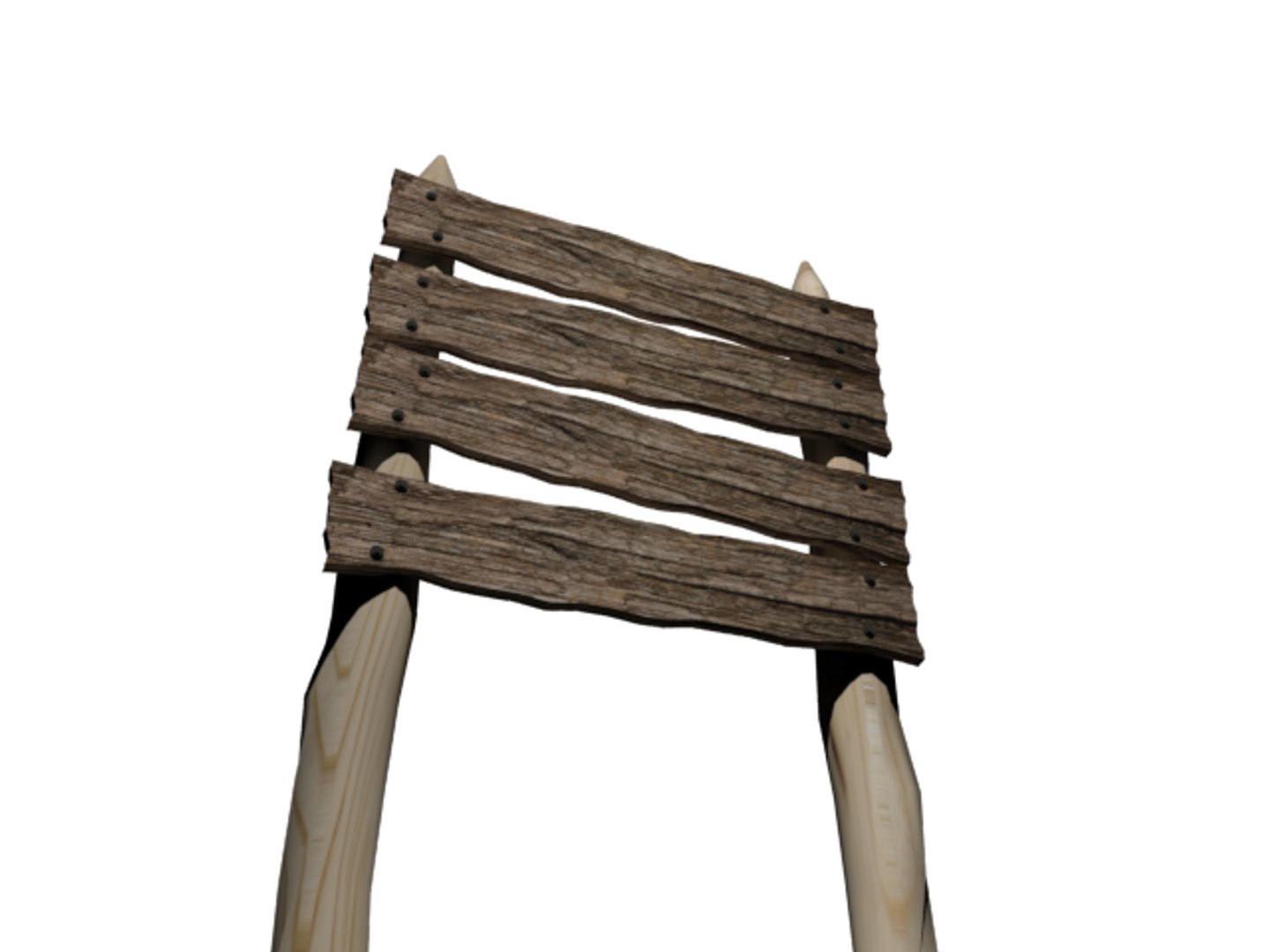 Easy Wooden Standing Sign 3d Max