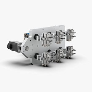 3D Robot End Axis Pneumatic Gripper model