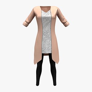 Rolled Sleeves Long Cardigan Shirt Under and Skinny Leggings Outfit